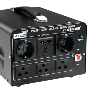 3000W Voltage Converter Transformer(110V to 220V,220V to 110V) Step Up/Down Converter 110/120 Volt - 220/240 Volt w/US Standard Power Cord,Circuit Breaker Protection (VTUS-EU3000) 3000W Voltage Converter Transformer(110V to 220V,220V to 110V) Step Up/Down Converter 110/120 Volt - 220/240 Volt w/US Standard Power Cord,Circuit Breaker Protection (VTUS-EU3000)