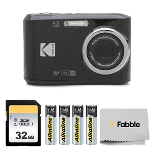 PIXPRO FZ45 16MP Digital Camera with 4X Optical Zoom 27mm Wide Angle and 2.7" LCD Screen Bundle with 32GB SD Memory Card, AA Batteries (4 Pack), Lens Cleaning Cloth (Black) PIXPRO FZ45 16MP Digital Camera with 4X Optical Zoom 27mm Wide Angle and 2.7" LCD Screen Bundle with 32GB SD Memory Card, AA Batteries (4 Pack), Lens Cleaning Cloth (Black)