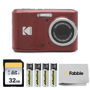 PIXPRO FZ45 16MP Digital Camera with 4X Optical Zoom 27mm Wide Angle and 2.7" LCD Screen Bundle with 32GB SD Memory Card, AA Batteries (4 Pack), Lens Cleaning Cloth (Red) PIXPRO FZ45 16MP Digital Camera with 4X Optical Zoom 27mm Wide Angle and 2.7" LCD Screen Bundle with 32GB SD Memory Card, AA Batteries (4 Pack), Lens Cleaning Cloth (Red)