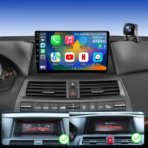 4G+64G 5GWiFi Upgrade Car Radio for Honda Accord 2008-2012 8th Gen, 10inch Touch Screen Stereo, Wireless Carplay Android Auto Bluetooth GPS FM DSP Camera, Only Fit for Original Car with Small Screen 4G+64G 5GWiFi Upgrade Car Radio for Honda Accord 2008-2012 8th Gen, 10inch Touch Screen Stereo, Wireless Carplay Android Auto Bluetooth GPS FM DSP Camera, Only Fit for Original Car with Small Screen
