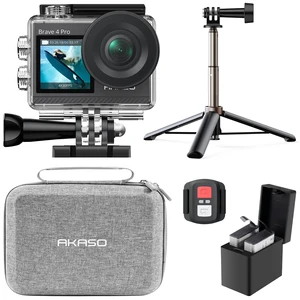 Brave 4 Pro Action Camera with Selfie Stick Tripod and Carrying Bag Bundle - 4K30 20MP Ultra Hd EIS 131ft Underwater Camera 5xZoom Touch Screen WiFi Remote Control with Helmet Accessories Kit Brave 4 Pro Action Camera with Selfie Stick Tripod and Carrying Bag Bundle - 4K30 20MP Ultra Hd EIS 131ft Underwater Camera 5xZoom Touch Screen WiFi Remote Control with Helmet Accessories Kit