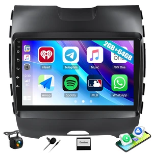 2G+64G Car Radio for Ford Edge 2015-2018 with Wireless CarPlay Andriod Auto Android 13 Head Unit 9" Touch Screen Car Stereo with GPS Navigation WiFi Bluetooth FM RDS Radio HD Backup Camera 2G+64G Car Radio for Ford Edge 2015-2018 with Wireless CarPlay Andriod Auto Android 13 Head Unit 9" Touch Screen Car Stereo with GPS Navigation WiFi Bluetooth FM RDS Radio HD Backup Camera