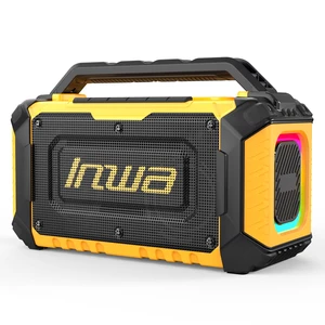 Jobsite Bluetooth Speakers Compatible with DeWalt 20V/FLEXVOLT & Milwaukee M18 Battery, 60W Portable Outdoor Wireless Boombox w/Bass, RGB Lights, Loud Speaker for Worksite/Workshop/Garage(Golden) Jobsite Bluetooth Speakers Compatible with DeWalt 20V/FLEXVOLT & Milwaukee M18 Battery, 60W Portable Outdoor Wireless Boombox w/Bass, RGB Lights, Loud Speaker for Worksite/Workshop/Garage(Golden)