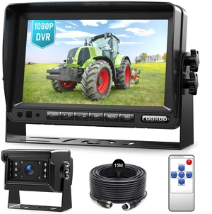 7" HD 1080P Wired Backup Camera System, IP69 Waterproof Vibration-Proof Rear View Camera IR Night Vision Dual Split Screen for Tractor/Excavator/Truck/Skid Steer/Harvester/Caravan - DY701 7" HD 1080P Wired Backup Camera System, IP69 Waterproof Vibration-Proof Rear View Camera IR Night Vision Dual Split Screen for Tractor/Excavator/Truck/Skid Steer/Harvester/Caravan - DY701