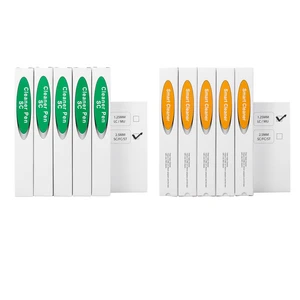 10 pcs Fiber Optic Cleaner Fiber Optic Tools Cleaning Pen for LC/MU 1.25mm Connectors & SC/ST/FC 2.5mm Connectors, Efficient Fiber Cleaner Pen 10 pcs Fiber Optic Cleaner Fiber Optic Tools Cleaning Pen for LC/MU 1.25mm Connectors & SC/ST/FC 2.5mm Connectors, Efficient Fiber Cleaner Pen