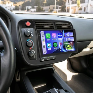 5Ghz WiFi 4G+128G Android 15 Car Radio for Honda Civic 1996-2001 Car Stereo with Wireless Carplay/Android Auto, 9 Inch HD Touchscreen with GPS Bluetooth FM/RDS EQ SWC Backup Camera MIC 5Ghz WiFi 4G+128G Android 15 Car Radio for Honda Civic 1996-2001 Car Stereo with Wireless Carplay/Android Auto, 9 Inch HD Touchscreen with GPS Bluetooth FM/RDS EQ SWC Backup Camera MIC