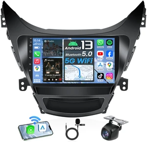 4Core + 64G ROM Android 13 Car Radio for Hyundai Elantra 2011 2012 2013: 9 Inch 1280x800 HD Touchscreen Stereo Upgrade Wireless Carplay Android Auto Backup Camera GPS Navigation 5G WiFi Bluetooth FM 4Core + 64G ROM Android 13 Car Radio for Hyundai Elantra 2011 2012 2013: 9 Inch 1280x800 HD Touchscreen Stereo Upgrade Wireless Carplay Android Auto Backup Camera GPS Navigation 5G WiFi Bluetooth FM