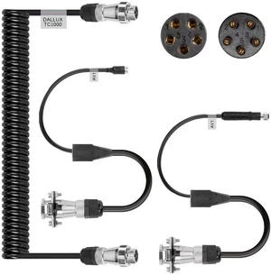 Heavy Duty Vehicle Coil Trailer Cable with 1 Channel 4 PIN AV Connector Disconnect Kit for Truck Caravan Motor Home Backup Security Camera Monitor System Heavy Duty Vehicle Coil Trailer Cable with 1 Channel 4 PIN AV Connector Disconnect Kit for Truck Caravan Motor Home Backup Security Camera Monitor System