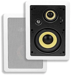 3-Way Aramid Fiber In-Wall Speakers - 6.5 Inch (Pair) Titanium Silk Dome Tweeters - Caliber Series 3-Way Aramid Fiber In-Wall Speakers - 6.5 Inch (Pair) Titanium Silk Dome Tweeters - Caliber Series