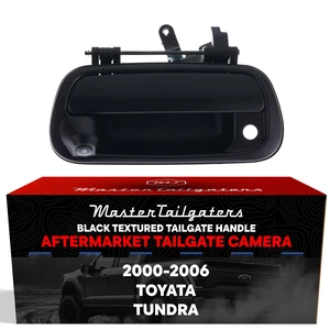Black Textured Tailgate Handle with Backup Camera Replacement for Toyota Tundra (2000-2006) | IP68 Waterproof | Parking Grid Lines Available | Easy to Install Black Textured Tailgate Handle with Backup Camera Replacement for Toyota Tundra (2000-2006) | IP68 Waterproof | Parking Grid Lines Available | Easy to Install
