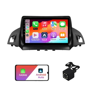 2+32G Android 12 Double Din Car Stereo for Ford Escape 2013-2016 with 9 Inch Touchscreen Radio Built-in Wireless Carplay/Android Auto/GPS/Bluetooth/FM/AUX-in/Steering Wheel Controls/Backup Camera 2+32G Android 12 Double Din Car Stereo for Ford Escape 2013-2016 with 9 Inch Touchscreen Radio Built-in Wireless Carplay/Android Auto/GPS/Bluetooth/FM/AUX-in/Steering Wheel Controls/Backup Camera