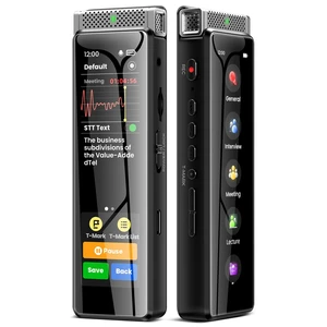 8GB Digital Voice Recorder with Playback, R1 Full Touchscreen Voice Recorder with Bluetooth, Voice Activated Sound Audio Recorder Device with Mic Silver 8GB Digital Voice Recorder with Playback, R1 Full Touchscreen Voice Recorder with Bluetooth, Voice Activated Sound Audio Recorder Device with Mic Silver