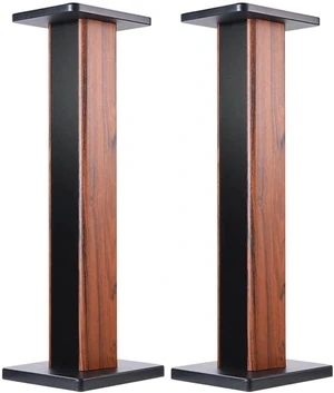 Wood Grain Speaker Stands 36 Inch Universal Floor Speaker Stand Pair Heavy Duty Hollowed Stands for Home Theater Speakers with Sand Filling Tuning Function - Pair Wood Grain Speaker Stands 36 Inch Universal Floor Speaker Stand Pair Heavy Duty Hollowed Stands for Home Theater Speakers with Sand Filling Tuning Function - Pair