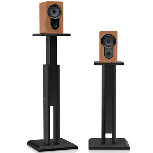 Wood Speaker Stands Pair 25-34 Inch Height Adjustable (63-84CM), Universal Desktop Floor Speaker Stands Studio Monitor Stands, Enhanced Audio Listening Experience for Home Theater, Black Wood Speaker Stands Pair 25-34 Inch Height Adjustable (63-84CM), Universal Desktop Floor Speaker Stands Studio Monitor Stands, Enhanced Audio Listening Experience for Home Theater, Black