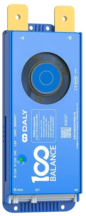 DALY BMS 200A 4S - 8S Built in Bluetooth 1A Active Cell Balancing RS485 CAN for 12V - 24V LiFePO4/Li - ion/LTO Battery Packs Perfect for RV, Portable Power Station, Trolling Motor DALY BMS 200A 4S - 8S Built in Bluetooth 1A Active Cell Balancing RS485 CAN for 12V - 24V LiFePO4/Li - ion/LTO Battery Packs Perfect for RV, Portable Power Station, Trolling Motor