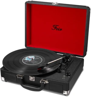 Vinyl Record Player with Speakers 3 Speed Portable Turntable Suitcase Built in 2 Speakers RCA Line Out AUX Headphone Jack -Black Vinyl Record Player with Speakers 3 Speed Portable Turntable Suitcase Built in 2 Speakers RCA Line Out AUX Headphone Jack -Black