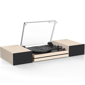 Record Player for Vinyls with External Speakers Belt-Drive Retro Turntables for Vinyl Records Dual Stereo Speakers LP Vinyl Players 3 Speed Wireless AUX-in Headphone Auto Stop Classic White Record Player for Vinyls with External Speakers Belt-Drive Retro Turntables for Vinyl Records Dual Stereo Speakers LP Vinyl Players 3 Speed Wireless AUX-in Headphone Auto Stop Classic White
