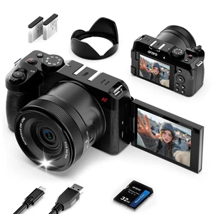 5K Digital Cameras for Photography -Auto Focus 80MP Video Cameras for YouTube, 18X Zoom Travel Camera with 180° Flip Screen, 2 Batteries, Lens Hood & 32GB Card 5K Digital Cameras for Photography -Auto Focus 80MP Video Cameras for YouTube, 18X Zoom Travel Camera with 180° Flip Screen, 2 Batteries, Lens Hood & 32GB Card