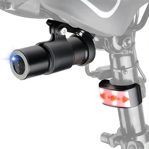 WiFi Bicycle Rear Camera with Tail Light, WiFi HD 1080P 150° Wide Angle Lens Intelligent Vibration Detection Power on/Off Waterpoof Bike Dash Camera, Starlight Night Vision G-Sensor (Black2) WiFi Bicycle Rear Camera with Tail Light, WiFi HD 1080P 150° Wide Angle Lens Intelligent Vibration Detection Power on/Off Waterpoof Bike Dash Camera, Starlight Night Vision G-Sensor (Black2)