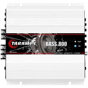 Taramps Bass 800 2 Ohms Monoblock Amplifier 800 Watts Rms 1 Channel 14.4VDC Out Power Full Range, Great for Sub/Bass - Rca/High Level Input, Car Audio Taramps Bass 800 2 Ohms Monoblock Amplifier 800 Watts Rms 1 Channel 14.4VDC Out Power Full Range, Great for Sub/Bass - Rca/High Level Input, Car Audio