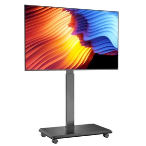 Rolling TV Stand, Portable Mobile TV Stand for 32-75 Inch TVs up to 110 lbs, 18 Adjustable Heights, Max VESA 600x400mm, Rolling TV Cart on Wheels with Mount for Bedroom, Office, Outdoor Rolling TV Stand, Portable Mobile TV Stand for 32-75 Inch TVs up to 110 lbs, 18 Adjustable Heights, Max VESA 600x400mm, Rolling TV Cart on Wheels with Mount for Bedroom, Office, Outdoor