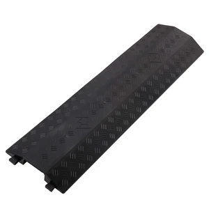 Medium 2 Pack - Floor Cord Cover Cord Protector Drop Over Drop Trak Cable Ramp for Office Warehouse - Black Medium 2 Pack - Floor Cord Cover Cord Protector Drop Over Drop Trak Cable Ramp for Office Warehouse - Black