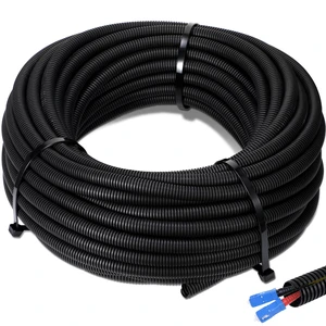 2" x 30 ft Split Wire Loom Tubing Automotive Wire Loom Assortment Split Cable Sleeves Bulk Flexible Electrical Conduit Protective Kit 2" x 30 ft Split Wire Loom Tubing Automotive Wire Loom Assortment Split Cable Sleeves Bulk Flexible Electrical Conduit Protective Kit