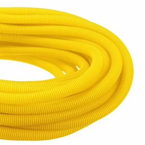 100ft Wire Loom Split Tubing 1 Inch(25.4mm) ID, Cord Protectors from Pet Flexible Conduit Cable Management for Office Home Garden, Yellow 100ft Wire Loom Split Tubing 1 Inch(25.4mm) ID, Cord Protectors from Pet Flexible Conduit Cable Management for Office Home Garden, Yellow