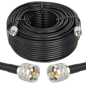RG8x Coaxial Cable 200ft,CB Coax Cable 50 Ohm,UHF PL259 Male to Male Low Loss CB Antenna Extension for HAM Radio,VHF Radio,SWR Meter,Dummy Load,Antenna Analyzer RG8x Coaxial Cable 200ft,CB Coax Cable 50 Ohm,UHF PL259 Male to Male Low Loss CB Antenna Extension for HAM Radio,VHF Radio,SWR Meter,Dummy Load,Antenna Analyzer