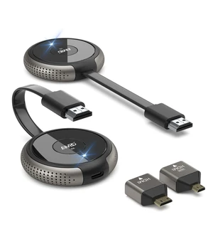 Wireless HDMI Transmitter and Receiver 4K, Casting Media Video/Audio/File HDMI Wireless Extender 5G Kit for Laptop, Camera, Cable Box, Netfix, PS5, Phone to Monitor, Projector, HDTV 165FT Wireless HDMI Transmitter and Receiver 4K, Casting Media Video/Audio/File HDMI Wireless Extender 5G Kit for Laptop, Camera, Cable Box, Netfix, PS5, Phone to Monitor, Projector, HDTV 165FT