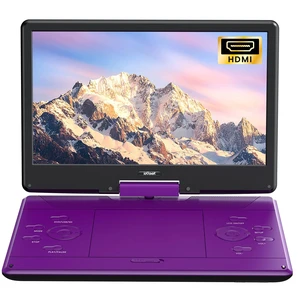 15.9" Portable DVD Player, 14.1" Large Screen, HDMI Input, Purple Home Entertainment, Kids & Seniors, 6-Hour Battery, TV Stick & Gaming Support, USB/SD Playback, Region Free, Resume Playback 15.9" Portable DVD Player, 14.1" Large Screen, HDMI Input, Purple Home Entertainment, Kids & Seniors, 6-Hour Battery, TV Stick & Gaming Support, USB/SD Playback, Region Free, Resume Playback