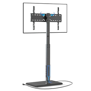 Universal Floor TV Stand,TV Floor Mount Stand with Power Outlet for 32-75 inch TV up to 110 lbs, Swivel and Height Adjustable Tall TV Stand for Bedroom,Office(TCP01-M-A01) Universal Floor TV Stand,TV Floor Mount Stand with Power Outlet for 32-75 inch TV up to 110 lbs, Swivel and Height Adjustable Tall TV Stand for Bedroom,Office(TCP01-M-A01)