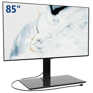 Universal TV Stand with Power Outlets for 50-85 inch TVs, Swivel&Height Adjustable Tall TV Stand for Bedroom Living Room, 27.5''Large Tempered Glass Base Holds up to 110 lbs Universal TV Stand with Power Outlets for 50-85 inch TVs, Swivel&Height Adjustable Tall TV Stand for Bedroom Living Room, 27.5''Large Tempered Glass Base Holds up to 110 lbs