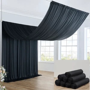 40ft×20ft Black Ceiling Drapes for Weddings Parties,8 Panels 5×20ft Long Ceiling Curtain for Tent Canopy,Wrinkle Free Silk Easy to Draping&Hang Black Drapes for Event Church Stage Photo Bedroom 40ft×20ft Black Ceiling Drapes for Weddings Parties,8 Panels 5×20ft Long Ceiling Curtain for Tent Canopy,Wrinkle Free Silk Easy to Draping&Hang Black Drapes for Event Church Stage Photo Bedroom