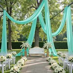 10ftx40ft Mint Green Ceiling Curtain for Wedding Parties 2 Panels Wrinkle-Free 40 FT Long Tent Draping Curtains for Wedding, Birthday & Theme Parties, 40ft Height with Rod Pocket 10ftx40ft Mint Green Ceiling Curtain for Wedding Parties 2 Panels Wrinkle-Free 40 FT Long Tent Draping Curtains for Wedding, Birthday & Theme Parties, 40ft Height with Rod Pocket