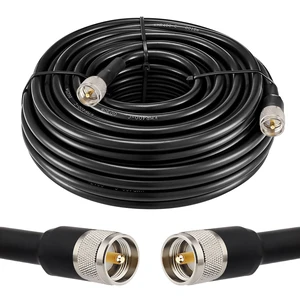 XRDS 100FT KMR 400 UHF Coaxial Cable PL-259 UHF Male Coax Low Loss 50 ohm CB Cable for Ham, Amateur Radio, Two-Way Radio, SWR Meter XRDS 100FT KMR 400 UHF Coaxial Cable PL-259 UHF Male Coax Low Loss 50 ohm CB Cable for Ham, Amateur Radio, Two-Way Radio, SWR Meter