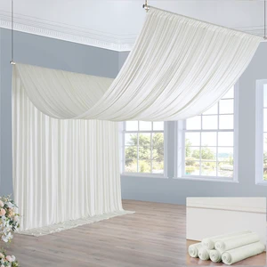 30ft×20ft Ivory Ceiling Drapes for Weddings Parties,6 Panels 5×20ft Long Ceiling Curtain for Tent Canopy,Wrinkle Free Silk Easy to Draping&Hang Ivory Drapes for Event Church Stage Photo Bedroom 30ft×20ft Ivory Ceiling Drapes for Weddings Parties,6 Panels 5×20ft Long Ceiling Curtain for Tent Canopy,Wrinkle Free Silk Easy to Draping&Hang Ivory Drapes for Event Church Stage Photo Bedroom