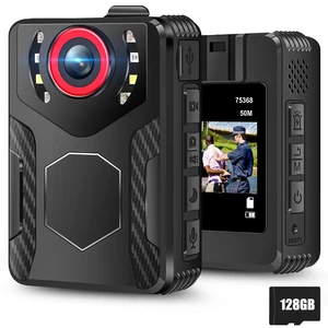 Body Cameras with Audio and Video Recording: 128GB FHD Body Cam, 1080P Wearable Pocket Camera, Night Vision, 10HR Battery, 2.0" Screen Bodycam for Work, Outdoor, Travel, Fishing, Pet Walking Body Cameras with Audio and Video Recording: 128GB FHD Body Cam, 1080P Wearable Pocket Camera, Night Vision, 10HR Battery, 2.0" Screen Bodycam for Work, Outdoor, Travel, Fishing, Pet Walking