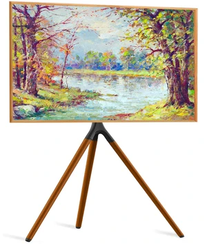 Easel TV Stand with Tripod Base for 32 to 65 inch Flat Screen up to 77lbs, Swivel & Height Adjustable TV Stand Tripod w/Cable Ties for Living Room, Max. VESA 600 x 400mm, Black Easel TV Stand with Tripod Base for 32 to 65 inch Flat Screen up to 77lbs, Swivel & Height Adjustable TV Stand Tripod w/Cable Ties for Living Room, Max. VESA 600 x 400mm, Black