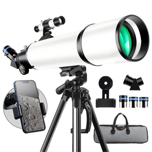 Telescope, Telescope for Adults High Powered, 80mm Aperture 600mm FL with Metal AZ and Phone Holder and Portable Bag,Aperture 80mm Telescope, Telescope for Adults High Powered, 80mm Aperture 600mm FL with Metal AZ and Phone Holder and Portable Bag,Aperture 80mm