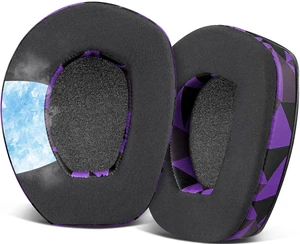 Cooling Gel Earpads Replacement for Sennheiser RS165/TR165/RS175/TR175/RS185/TR185/RS195/TR195(RS/TR 165 175 185 195 RF), Ear Pads Cushions for HDR165/175/185/195(HDR 195RF) - Purple Black Cooling Gel Earpads Replacement for Sennheiser RS165/TR165/RS175/TR175/RS185/TR185/RS195/TR195(RS/TR 165 175 185 195 RF), Ear Pads Cushions for HDR165/175/185/195(HDR 195RF) - Purple Black