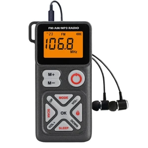 AM FM Pocket Radio Rechargeable with Clip-Grey Best Reception, Long Battery Life, Mini Size with Clip, Stereo, Preset, Tf Slot, Clear LCD Display, Easy Use Gift for Seniors AM FM Pocket Radio Rechargeable with Clip-Grey Best Reception, Long Battery Life, Mini Size with Clip, Stereo, Preset, Tf Slot, Clear LCD Display, Easy Use Gift for Seniors
