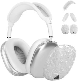 Case Cover for AirPods Max Headphone,Glitter Shell Pattern TPU Ear Cup Case,Silicone Ear Pad/Headband Protective Cover Accessories Compatible with Apple AirPods Max(2024/2020),Glitter White Seashell Case Cover for AirPods Max Headphone,Glitter Shell Pattern TPU Ear Cup Case,Silicone Ear Pad/Headband Protective Cover Accessories Compatible with Apple AirPods Max(2024/2020),Glitter White Seashell