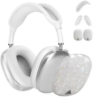Case Cover for AirPods Max Headphone,Glitter Shell Pattern TPU Ear Cup Case,Silicone Ear Pad/Headband Protective Cover Accessories Compatible with Apple AirPods Max(2024/2020),Glitter Colourful Shell Case Cover for AirPods Max Headphone,Glitter Shell Pattern TPU Ear Cup Case,Silicone Ear Pad/Headband Protective Cover Accessories Compatible with Apple AirPods Max(2024/2020),Glitter Colourful Shell