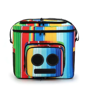 The #1 Cooler with Speakers & Subwoofer (Bluetooth, 20-Watt) for Parties/Festivals/Boat/Beach. Speaker Cooler, Works with iPhone & Android (Rainbow) The #1 Cooler with Speakers & Subwoofer (Bluetooth, 20-Watt) for Parties/Festivals/Boat/Beach. Speaker Cooler, Works with iPhone & Android (Rainbow)