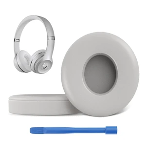 Replacement Ear Pads for Beats Solo 3 / Solo 2, EarPads for Solo3 / Solo2 Wireless Over-Ear Headphones, Gray Replacement Ear Pads for Beats Solo 3 / Solo 2, EarPads for Solo3 / Solo2 Wireless Over-Ear Headphones, Gray