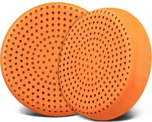 Earpads Replacement for Skullcandy Grind Wired/Wireless Bluetooth On-Ear Headphones, Ear Pads Cushions with Softer Leather, Noise Isolation Foam - Orange