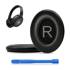 Replacement Ear Pads for Bose QC45, QC SE, QC45 SE Headphone, Black Compatible with Bose QuietComfort, QuietComfort 45 (45 SE), QuietComfort SE Headphones, Headphone Earpads Cushions Replacement Ear Pads for Bose QC45, QC SE, QC45 SE Headphone, Black Compatible with Bose QuietComfort, QuietComfort 45 (45 SE), QuietComfort SE Headphones, Headphone Earpads Cushions