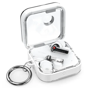 Ultra Hybrid Designed for Nothing Ear 2 Case (2023) Dual Layer Protection, Transparent PC Shell with TPU Bumpers. Included Carabiner - Jet White Ultra Hybrid Designed for Nothing Ear 2 Case (2023) Dual Layer Protection, Transparent PC Shell with TPU Bumpers. Included Carabiner - Jet White