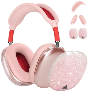 Case Cover for AirPods Max Headphone,Glitter Shell Pattern TPU Ear Cup Case,Silicone Ear Pad/Headband Protective Cover Accessories Compatible with Apple AirPods Max(2024/2020),Glitter Pink Seashell Case Cover for AirPods Max Headphone,Glitter Shell Pattern TPU Ear Cup Case,Silicone Ear Pad/Headband Protective Cover Accessories Compatible with Apple AirPods Max(2024/2020),Glitter Pink Seashell